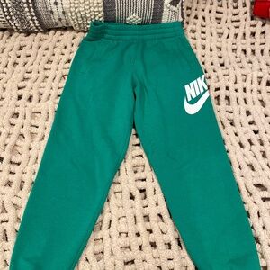 Green Boys Nike Joggers